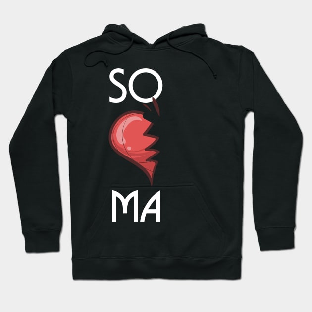 SO-MA Cute Soulmates Valentine's Day 2020 Partners Hoodie by theperfectpresents